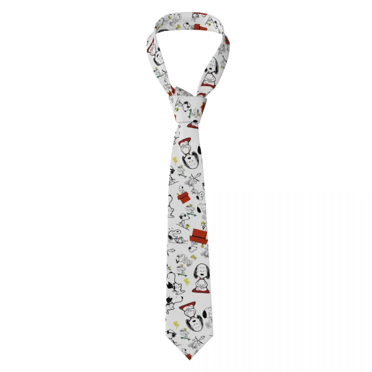 Personalized Fashion S-Snoopys Neckties Men Silk Cartoon Office Neck Tie