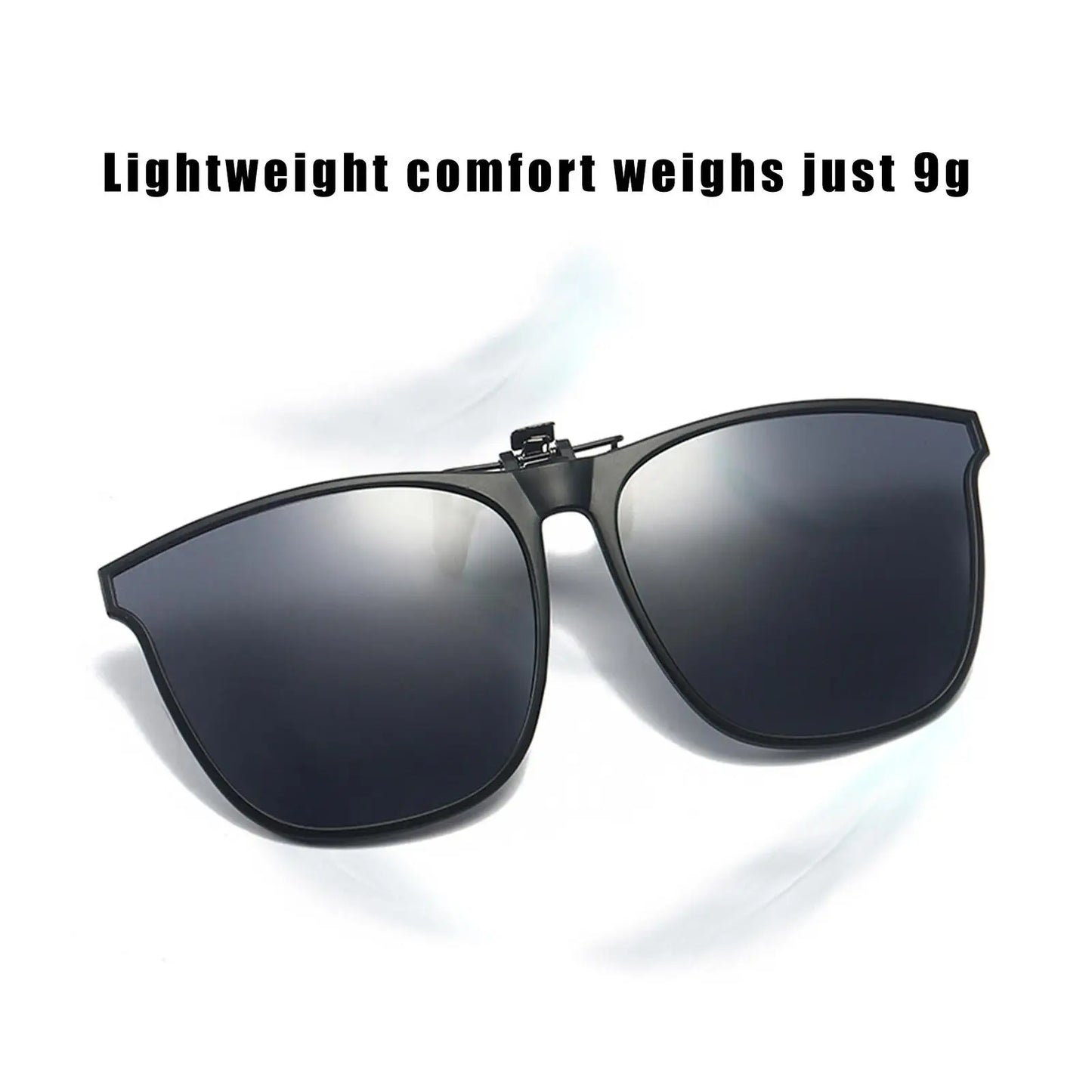 Polarized Clip On Sunglasses Men Women UV400 Anti Glare Sun Glasses for Driving Fishing Vintage Square Flip Up Glasses Eyewear