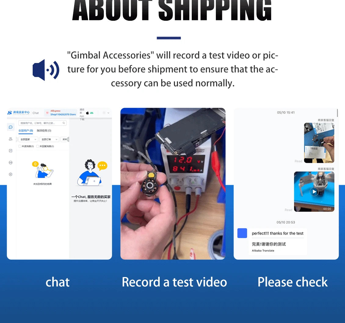 Original AIR 2S gimbal yaw motor, cables, propellers, front rear vision sensors, arms, top shell, mid-frame, ESC, For DJI AIR 2S