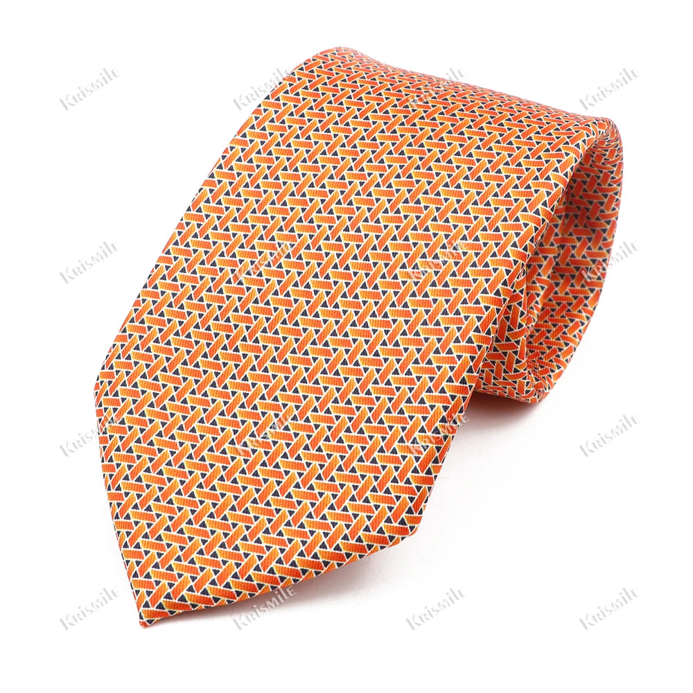 New Design Bohemian Style Necktie For Men Silk Touch Soft Blue Red Yellow Necktie Fit Wedding Party Business Office Accessory