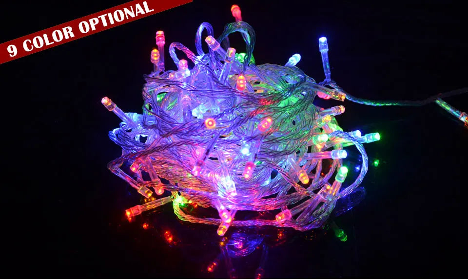 LED Strip 10M 100LEDs Christmas Lights Led Strip Lights Festoon Fairy Lights Garden Light Party Holiday Christmas Decoration
