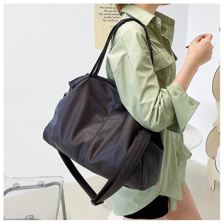 Big Black Tote Bags for Women Large Hobo Shopper Bag Roomy Handbag Quality Soft Leather Crossbody Bag Ladies Travel Shoulder Bag