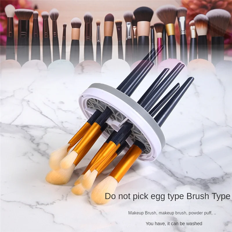 AA20-Makeup Brush Cleaner Electric Makeup Brush Cleaner Machine+Makeup Brush Cleaner Mat For All Size Makeup Brush Tools Durable