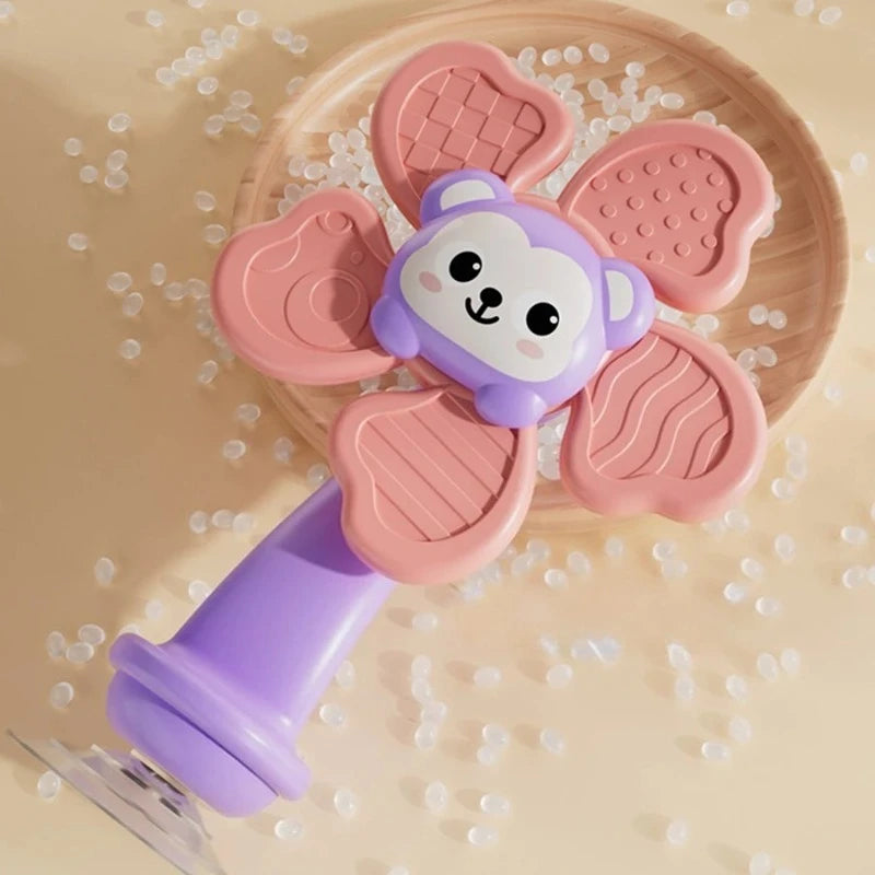 Baby Sensory Soothing Toy with Music And Rotating Flowers Early Education Health Material Touch & Sense Development for Infants