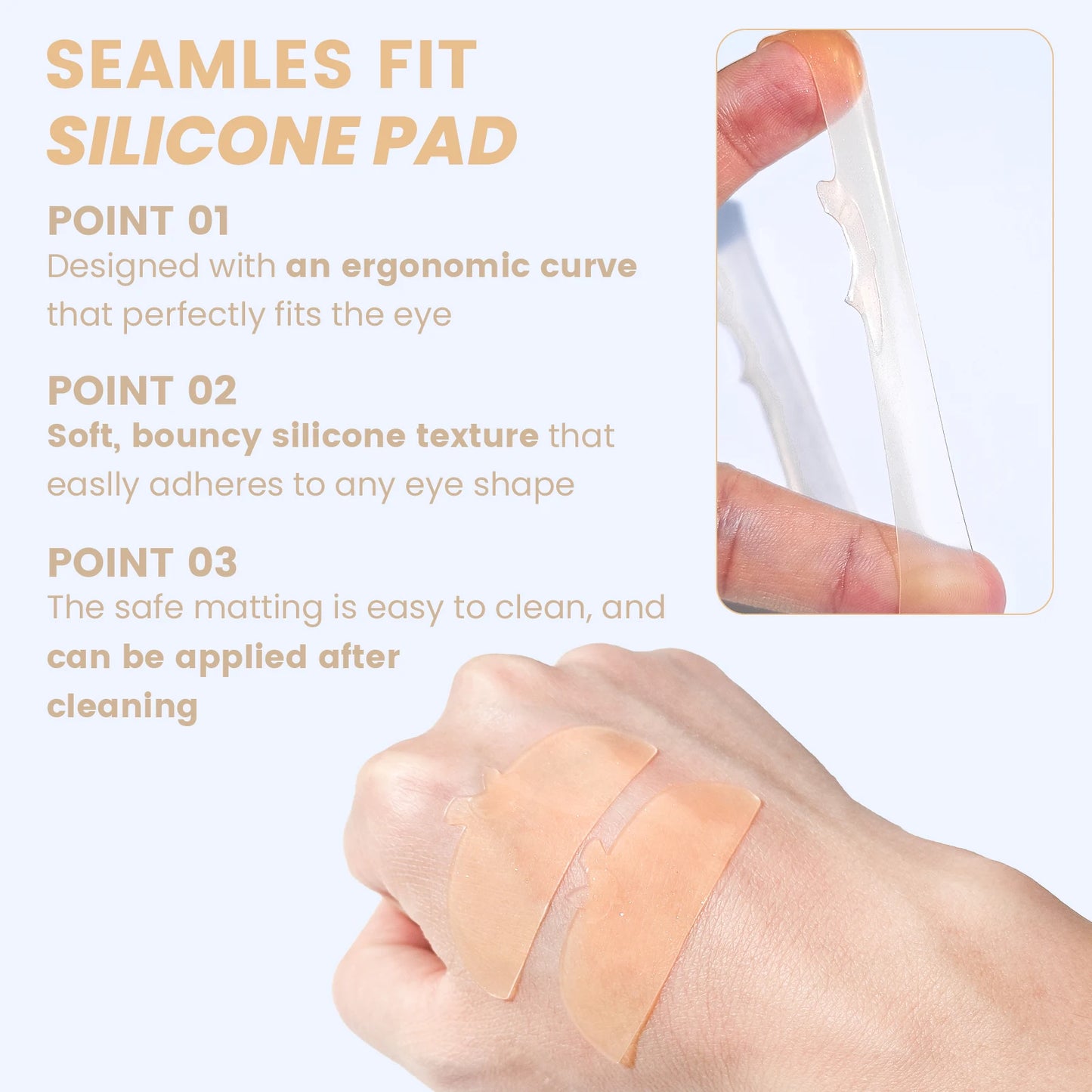 PERMANIA Different Shape Lash Perm Pads Softening Lifting Lashes Rod Shield Self-Adhesive Eyelash Curler Accessories Beauty Tool
