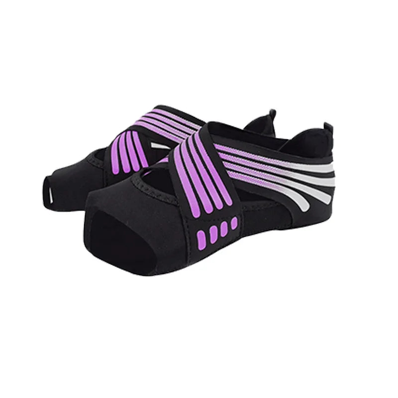 Women's Yoga Shoes with Soft Soles Pilates Shoes Five-Toe Training Yoga Socks Dance Shoes Backless Sock Footwear