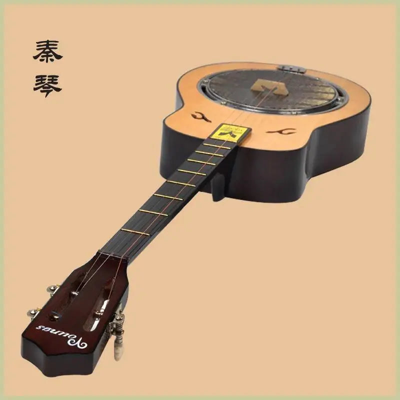 Three Strings Qin Qin Musical Instrument Waist Round Pickle Line Ancient Instrument