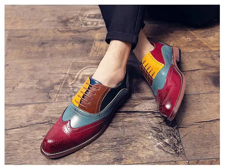 High Quality Business Formal Leather Shoes Mens Casual Dress Shoes Classic Italian Formal Oxford Elegant Shoes Men Office Shoes