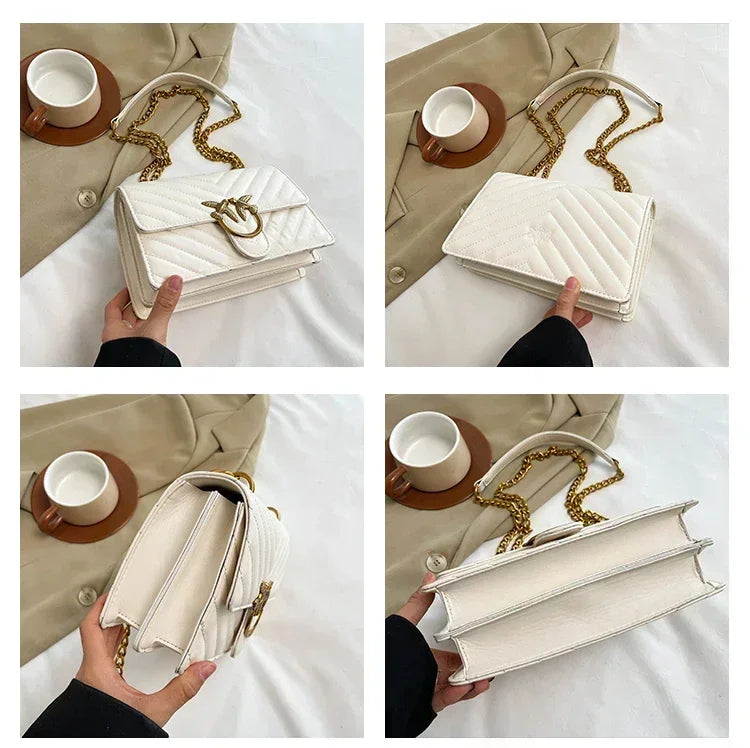 Ladies' elegant crossbody bag with shoulder strap design, made of high-quality leather material, classic and popular