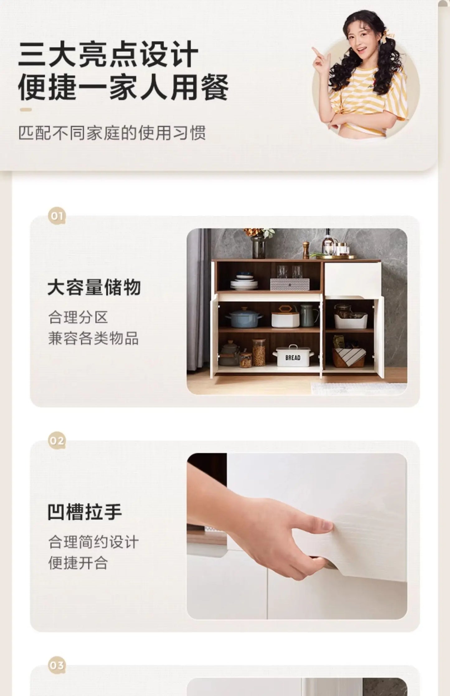 Style Modern Living Room Cabinet Storage Furniture Classic Cabinet Storage Bookcase Drawer Woonkamerkasten Furniture Home