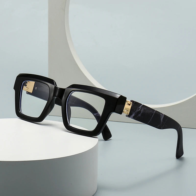 Brand Design Retro Reading Glasses for Man and Women Fashion Luxury Legs Large Size Square Presbyopic Eyewear Dioptric 0 to +6.0