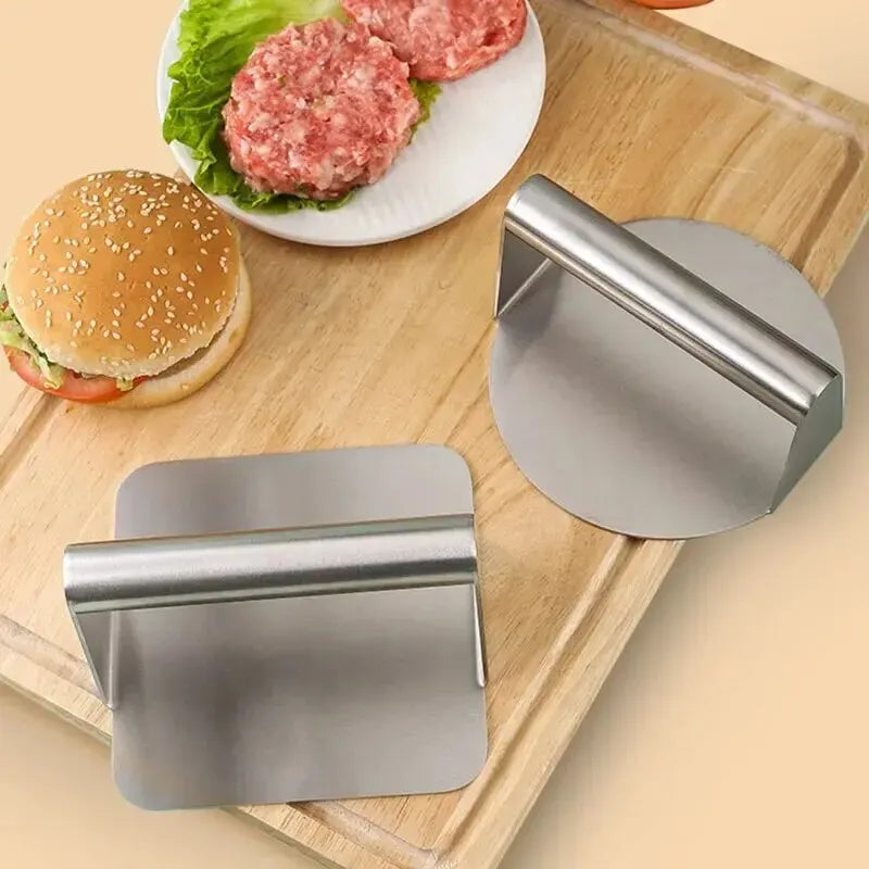 1pc Stainless Steel Hamburg Meat Press Hamburger Press Kitchen Gadgets Meat Pie Make Kitchen Accessories Cooking Accessories