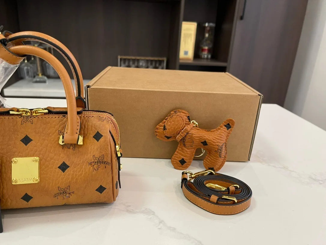Fashion tote bag - genuine leather women's bag - Boston Aren mini pillow bag - Fashionable and versatile, with superior quality.