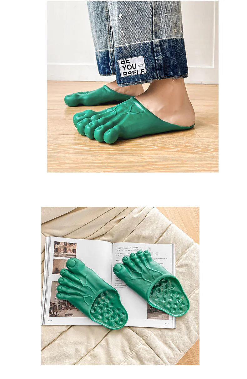 Funny Slippers Man Women Footwear Shoes For Men Sandals Male House Shoes Beach Slippers Uniex Slippers Bigfoot Amazing Sandals