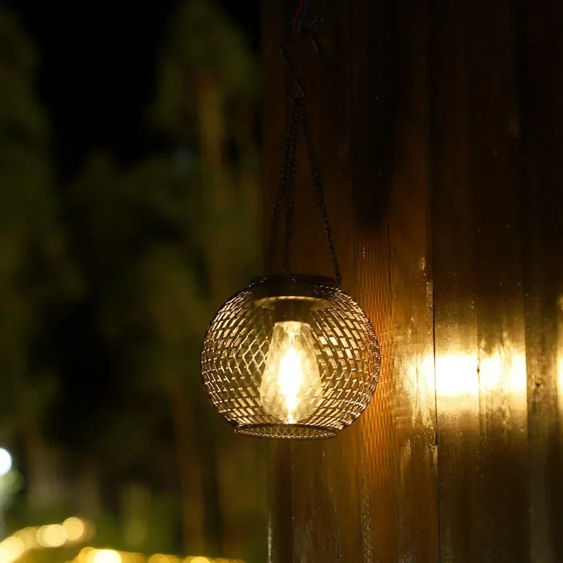 Solar Lantern Outdoor, Solar Lights for Outside Decorative Outdoor Hanging Lights Waterproof Solar Lanterns, yard garden lamp
