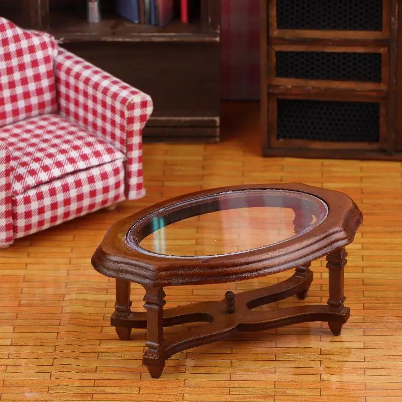 1/12 Dollhouse Furniture: Coffee Table Model; Stylish Decor for Miniature Living Room Scenes