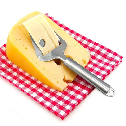 Stainless Steel Cheese Slicer Cake Shovel Butter Pizza Scraper Cheese Cutter Vegetable Durable and Sturdy Anti Slip Planer Blade