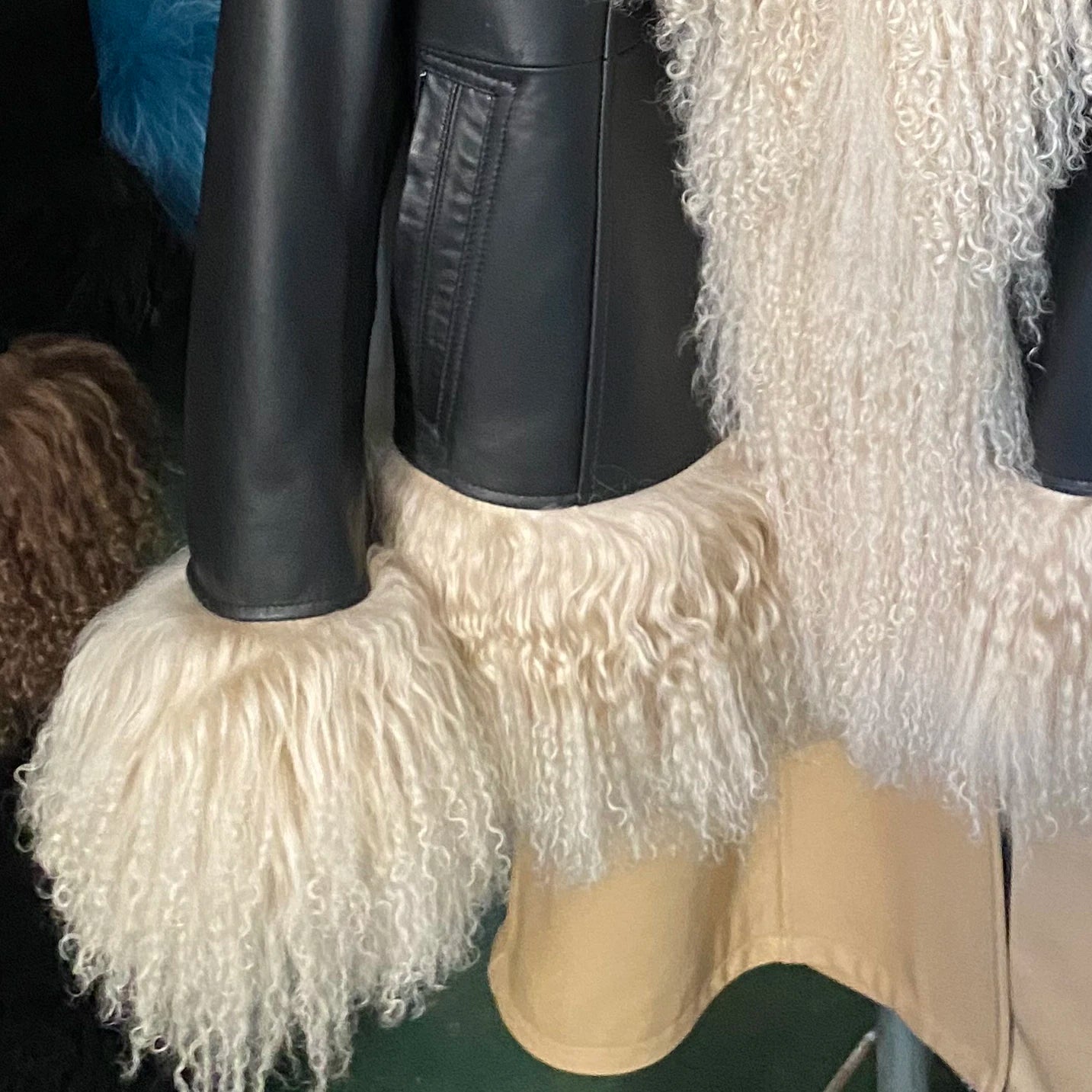 YOLOAgain Mongolia Sheep Fur Jacket Women Real Leather Coat Suede Jacket