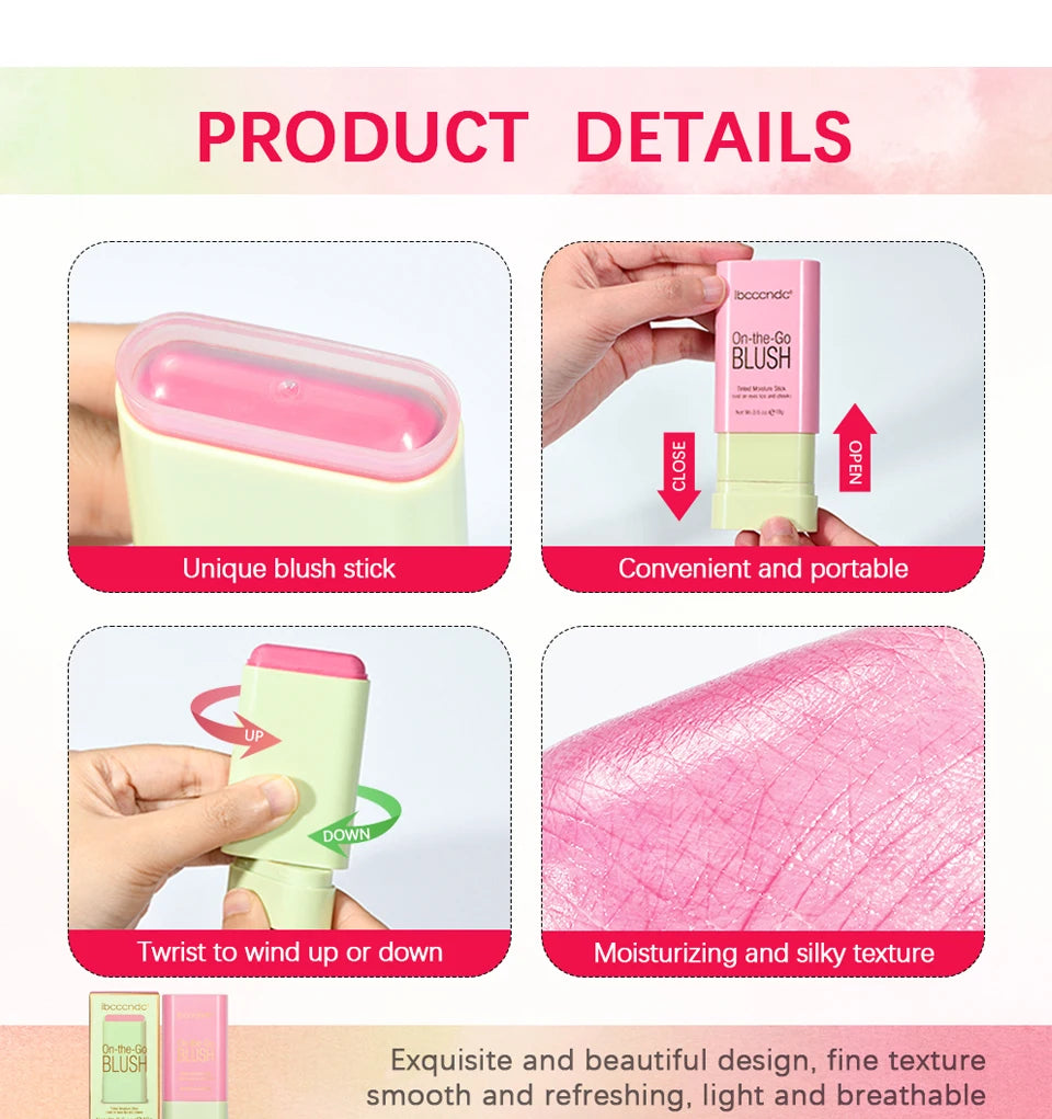 pixiBlush Cosmetic Blush Palette Long lasting Matte Stick Makeup Products Make Up Blusher Cosmetics Pink Blush in Bar Korean