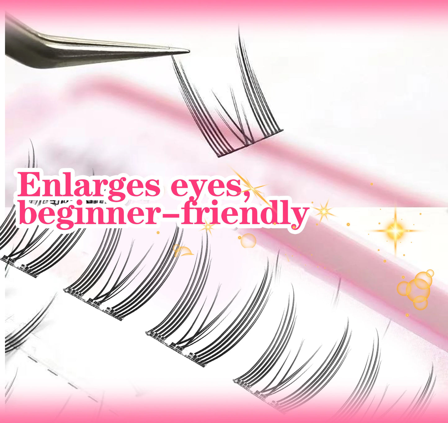 Jen Lily Glue-free False eyelashes: A Lazy Person's Trilogy - Natural and Seamless Beginner's Sunflower Eyelashes
