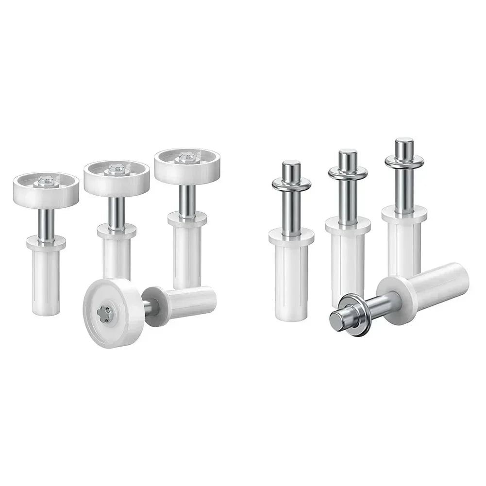 4pcsd Bifold Door Top Guide Wheel Kit Cabinet Door Repair Plastic Bifold Door Top Pivot Hinge For Closets Pantries Laundry Rooms