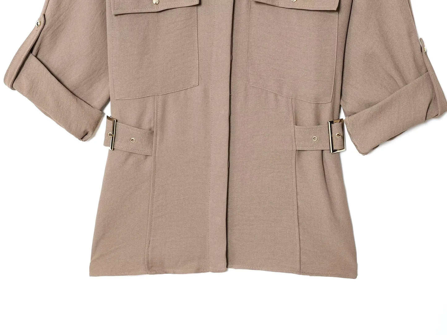 Wide Leg Pants 2 Pieces Sets For Women Side Button Half Sleeve Shirt Top Trousers Women's Suit 2025 Casual Woman Outfits