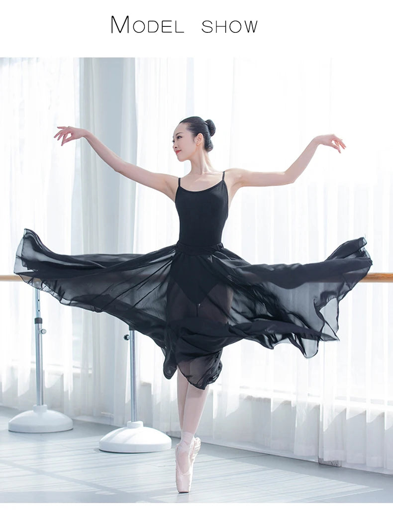 Ballet practice costume, ballet dance dress, full-skirted dance practice skirt, modern dance dress, dance outfit