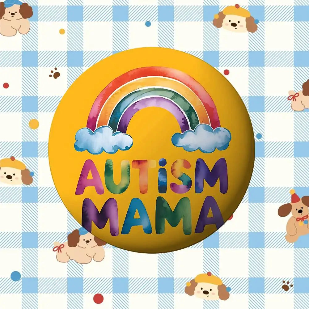 Autism Acceptanc Creative Slogan Badges Tinplate Soft Button Pin Brooch Metal Badge Custom Jewelry Accessories Hat Bag Lapel