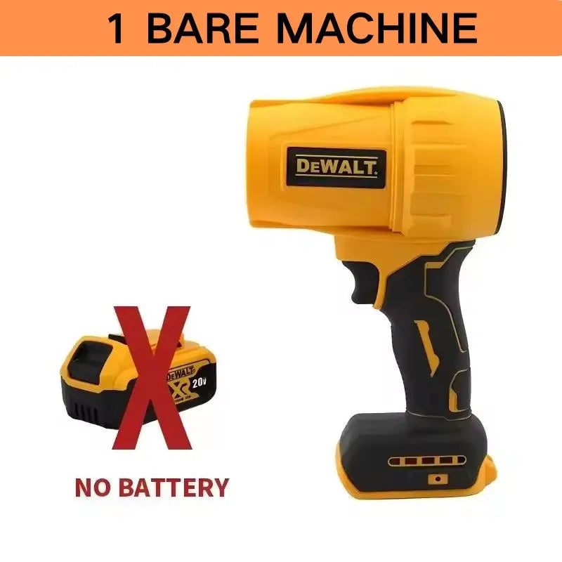 DEWALT Cordless Air Blower Brushless Turbo Fan Violent Fan 800G Thrust Handheld Dust Blowing Tool Rechargeable 20V Battery