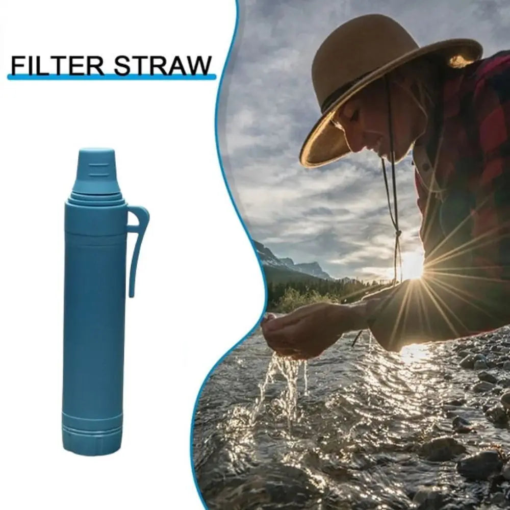 Mini Mini Water Filter Straw Purifier Direct Drinking Purification Water Filter Survival Straw Drinking Water Filtering Straw