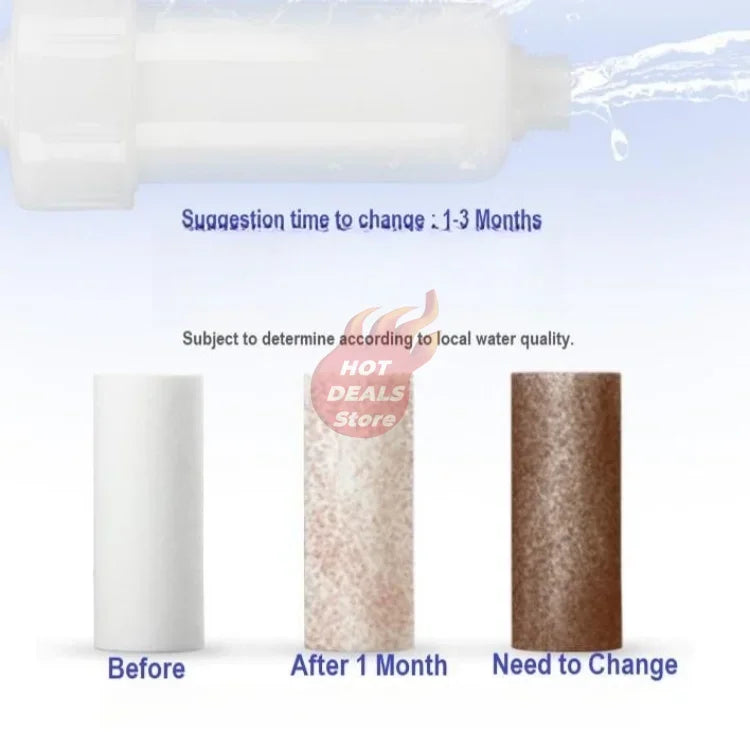 5'' PRE FILTER Water Filter Cartridge Washing Machine Filter with Adapter Bathroom Water Heater Toilet Household Purifier