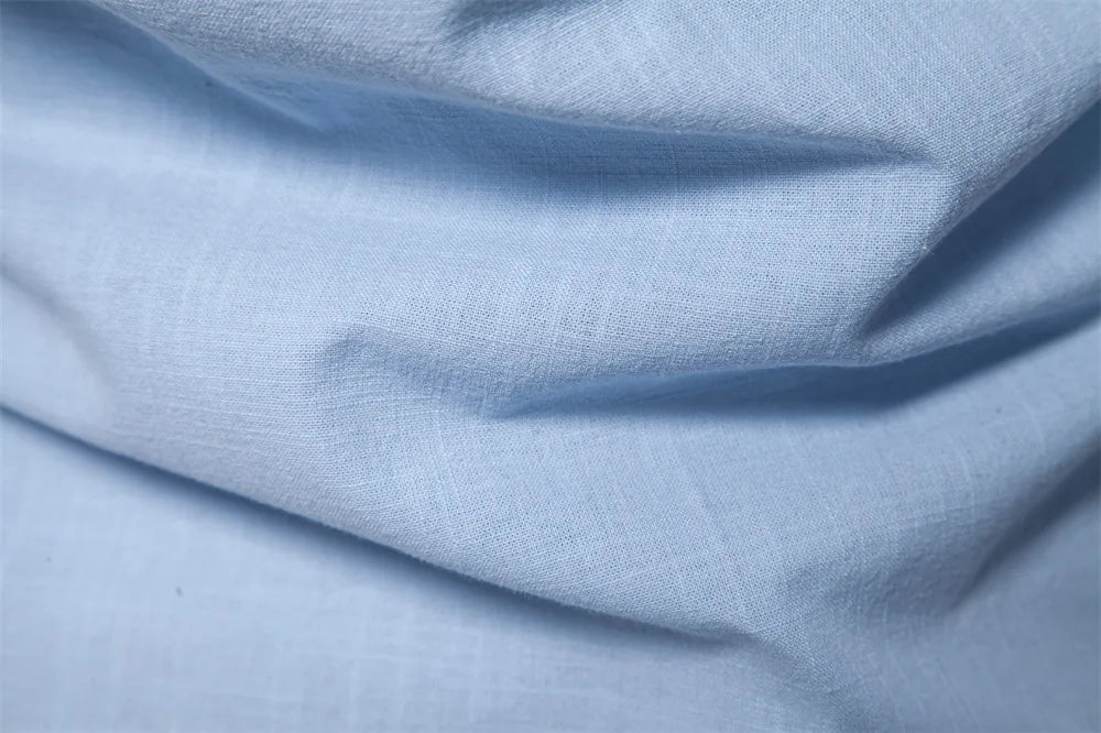 2025 New 100% Cotton Linen Shirt Men Embroidery Brand Shirts Tops High Quality Long Sleeve Button Down Casual Blouses