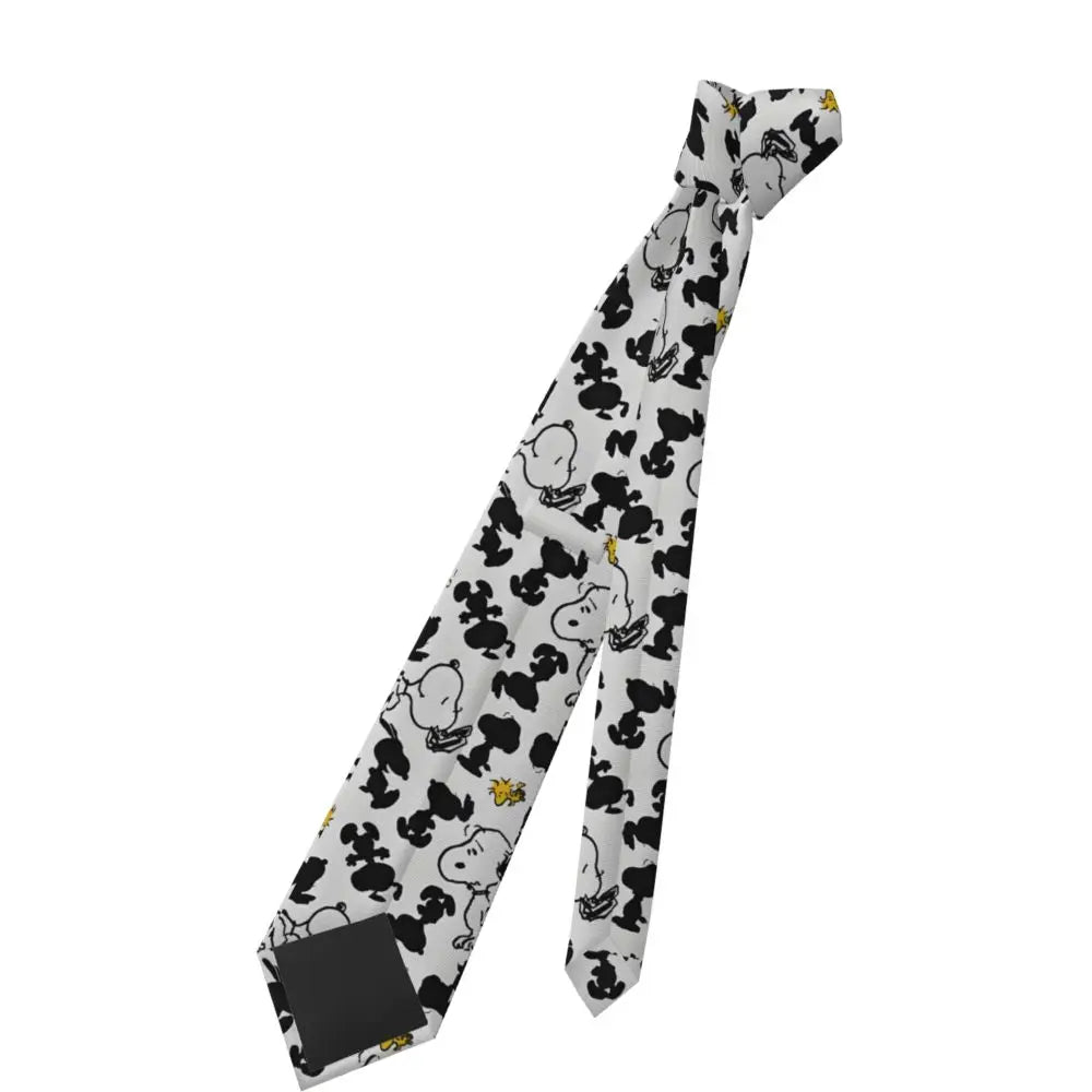 Personalized Fashion S-Snoopys Neckties Men Silk Cartoon Office Neck Tie