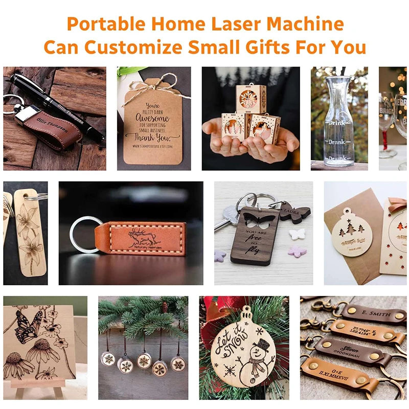 New Laser Engraver DIY Mark Printer Cutter Woodworking Machines Plastic 3000mw Bluetooth Mini Engraving Machine