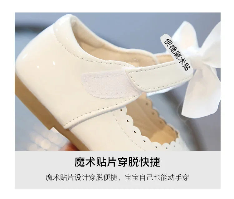 Little Girl Shoes 2025 Spring Autumn Children Princess Shoes Girls Oxfords Candy Colors Kids Soft Patent Leather Shoes For Girl