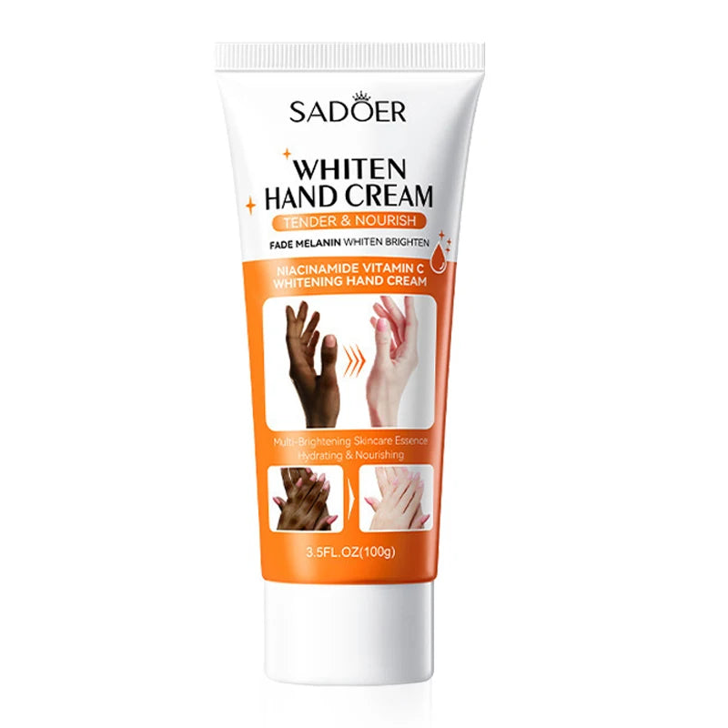 SADOER Skin Whitening Hand Cream Moisturizing Tender Nourish Non Greasy Hydrating Beauty Skin Care
