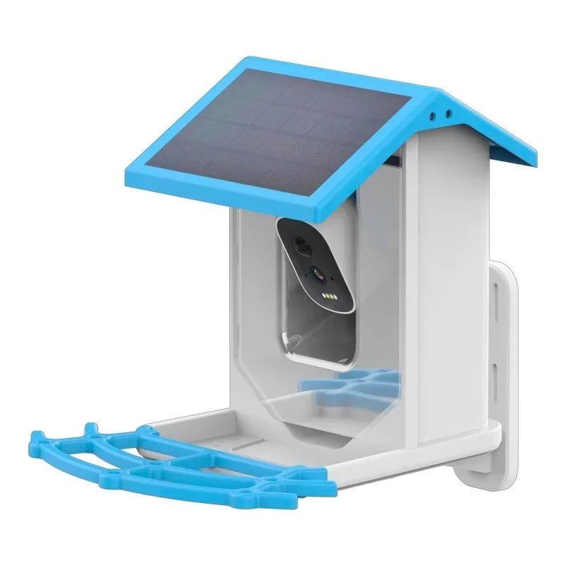 2.4G WiFi Smart Bird Feeder with Camera 2.4K Screen Solar Low Power Night Vision IP66 Waterproof 4G or WIFI Connected Feeder