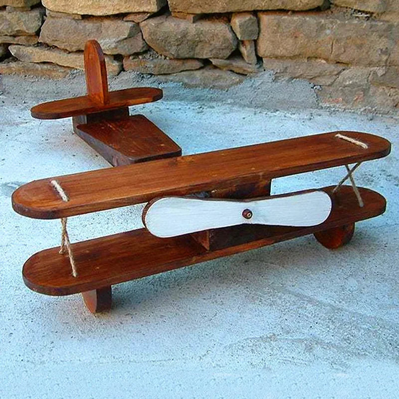 Baby Photography Props Posing Props Baby Shoot Accessori Wood Retro Plane New Born Baby Milestone Posing Hundred Day Photo Props