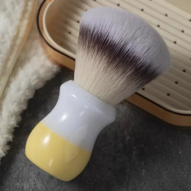 YAQI Naicha（Milk tea）Synthetic Hair Mens Wet Shaving Brush
