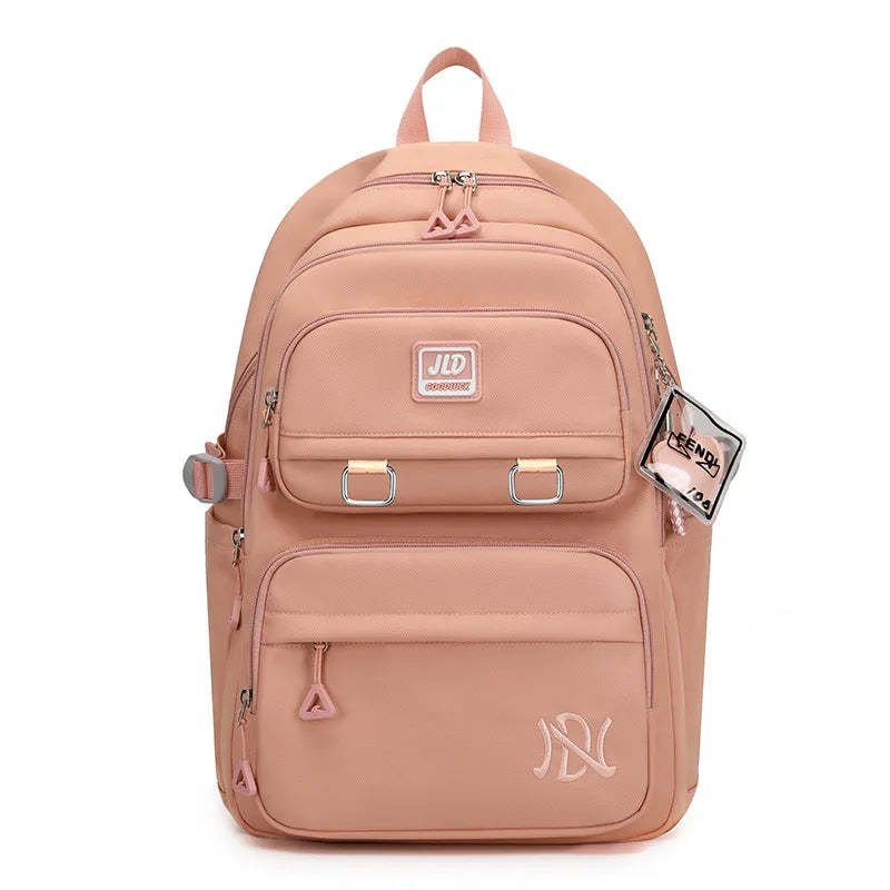 School Bag for Students Large Capacity Secondary School Pupils Backpack Lightweight Reduces Burden and Stress