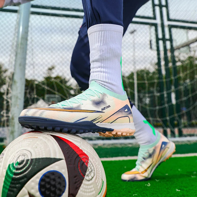 2026 Summer New Comfortable Adult Football Shoes Shock Absorbed Support Versatile Sports Shoes Professional Balance Spiked Shoes