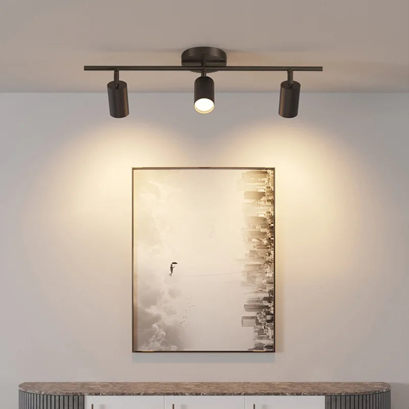 Modern Led Ceiling Light Long Spotlight Fixture Living Room Shop Restaurant Kitchen Dining Room Lighting Home Decor Chandeliers