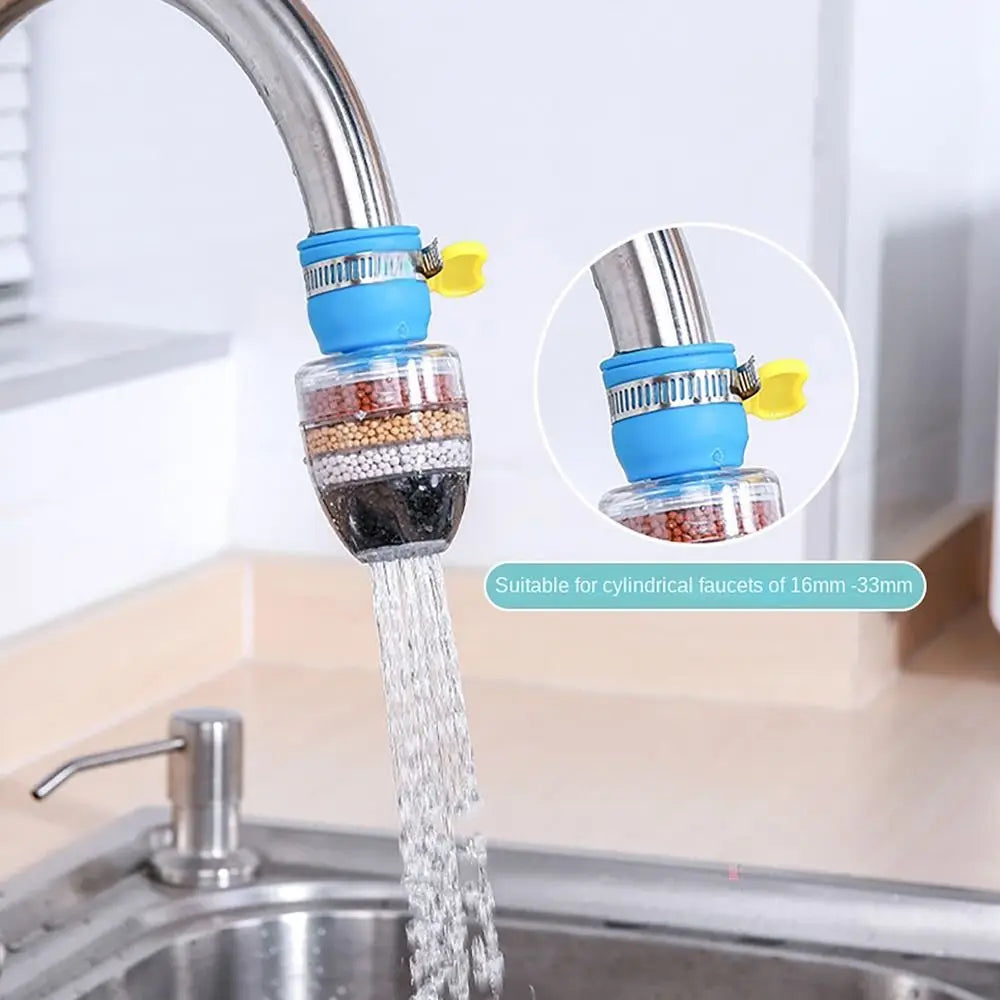 6-layer Filtration Faucet Filter Water Purifier Water Saving Faucet Sprayer Splash Proof Tap Head Attachment Healthier Life