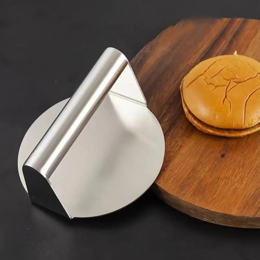 Circular Square Hamburger Meat Press Stainless Steel Squeezer Beef Grill Press Mould Square with Handle Press Patty Maker Mold