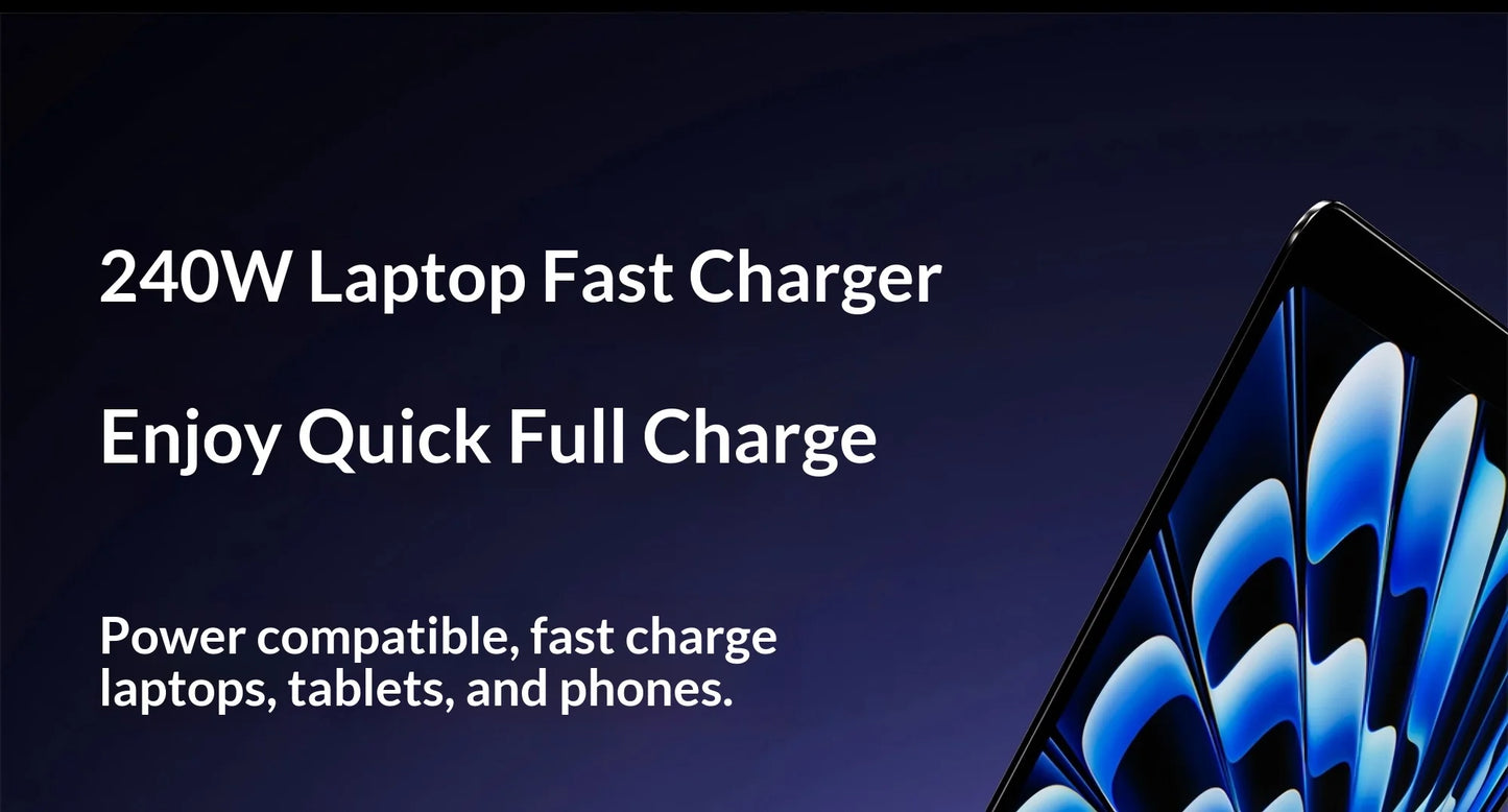 240W Stand Charging Cable, 2-in-1 with Phone Holder for Gaming/Videos, Compatible with iPhone 15-17 & Huawei