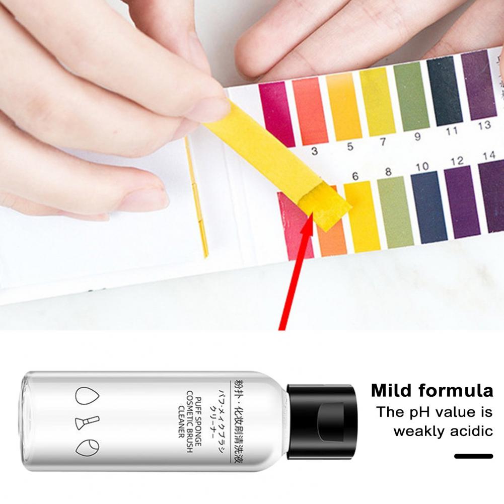 Makeup Tool Cleaner Makeup Brush Solution Efficient Makeup Brush Cleaner Puff Cleaner Beauty Eggs Cleanser Washing Fluid 50/80ML