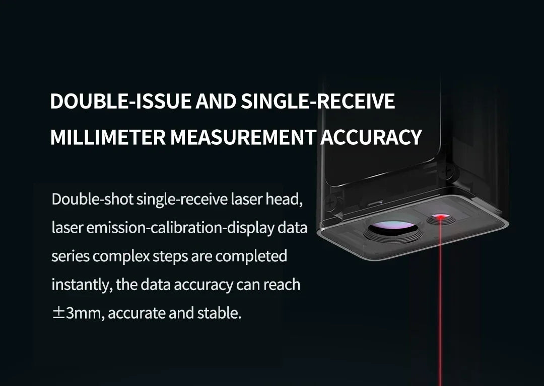 Original Xiaomi Mi Smart Laser Rangefinder Real Time Distance Meter LCD Display Range Finder Tape Measure Work with Mi Home APP