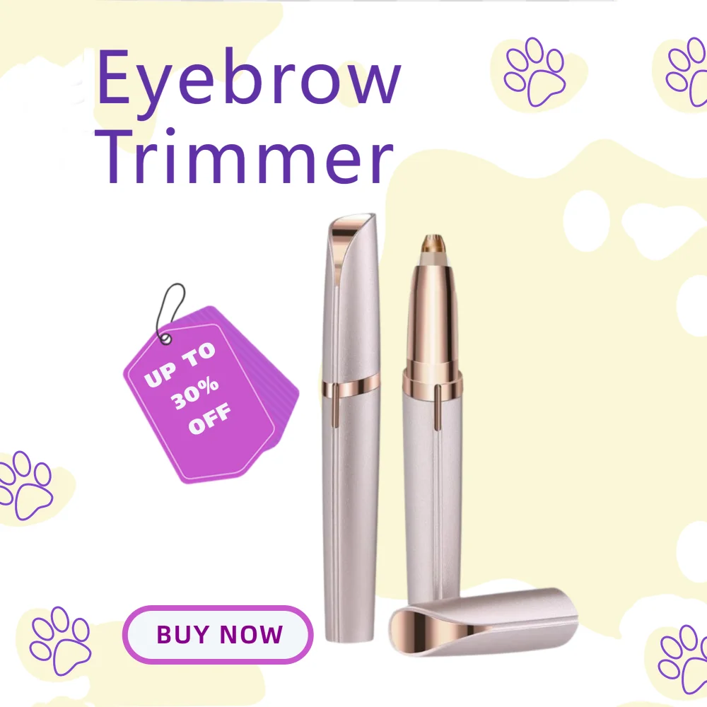 Portable Electric Eyebrow Trimmer Pen for Women, Painless Precision Eyebrow Shaver Razor blades for Face Hair Removal Tools