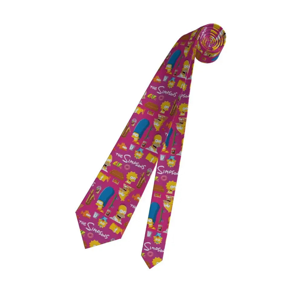 Personalized The S-Simpsones Homer Neck Ties Men Formal Silk Wedding Neckties