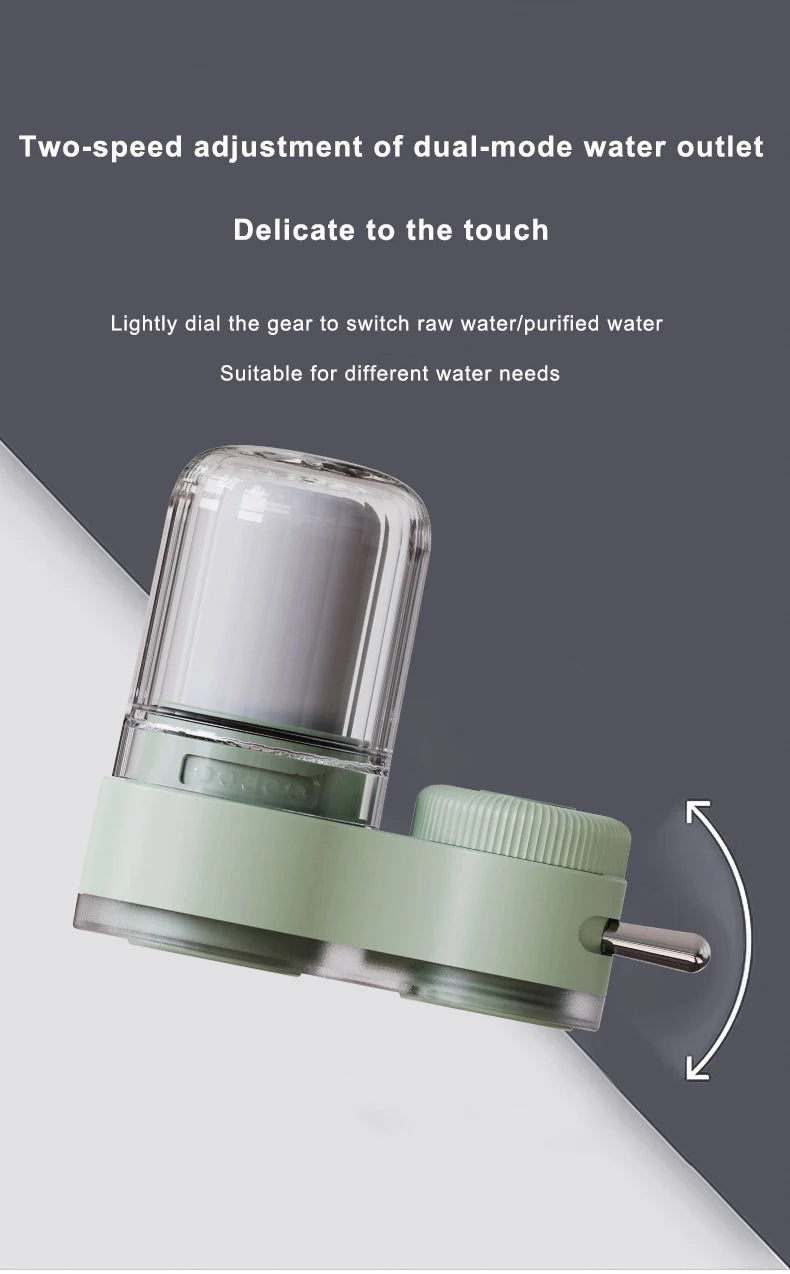 Healthy Faucet Water Filter System - Tap Water Purifier Filter Water Purifying Device For Home Kitchen ,Faucet Mount Filter